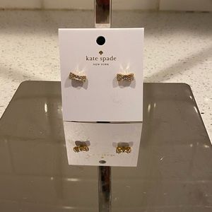 NWT Kate Spade Gold Bow Earrings